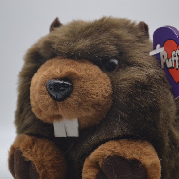 Chompers the Beaver Puffkins by Swibco Style 6608 Bean Bag Plush - Picture 8 of 9